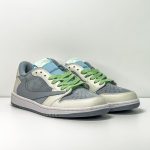 ایر جردن وان لو تراویس اسکات ابی سفید Air Jordan 1 Low Travis Scott White Blue