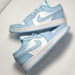 ایرجردن 1 لو سفید ابی یخی Air Jordan 1 Low White Ice Blue