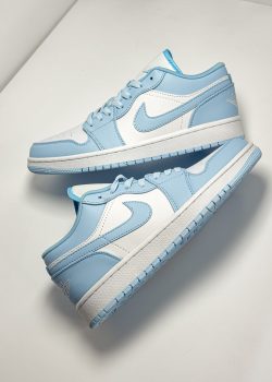 ایرجردن 1 لو سفید ابی یخی Air Jordan 1 Low White Ice Blue