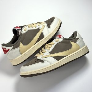 نایک ایر جردن کرم قهوه ای Nike Air Jordan Brown and Cream